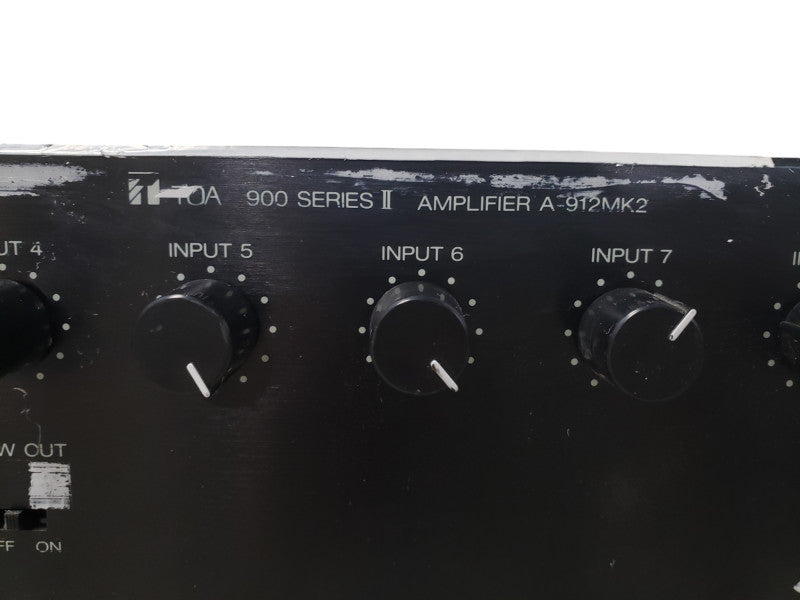 Toa 900 Series II A-912MK2 8-Channel Mixer/Amp 120W | W/ Bose 102 E.Q Module