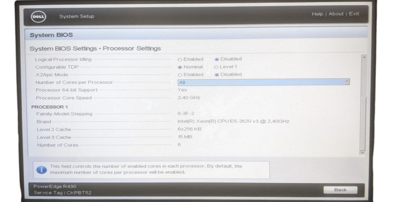Dell PE R430 1U Server | Xeon E5-2620 v3 | 16GB DDR4 | No HDD | H730 Mini