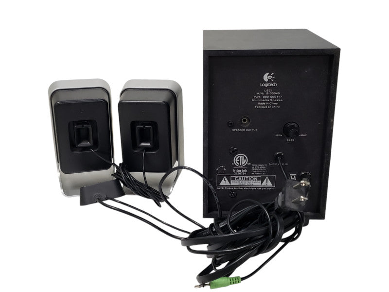 Logitech Multimedia Computer Speakers LS21 with Subwoofer and Hand Controller