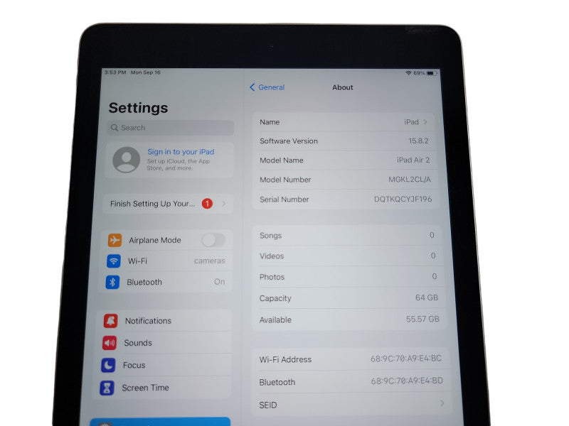 Apple iPad Air 2 - 64GB - Gray (