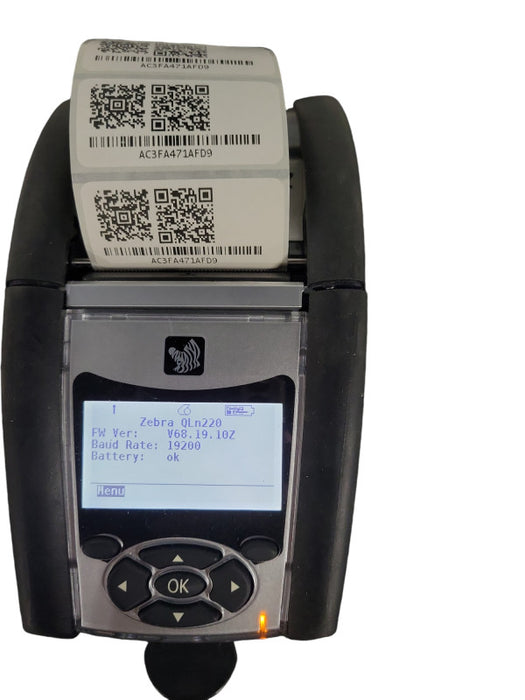 Zebra QLN220 Thermal Label Printer Bluetooth with Battery !
