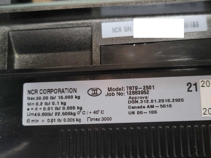 NCR 7879-2501 RealScan 7878 - All-Imaging Bi-Optic Image Scanner/Scale READ Q_