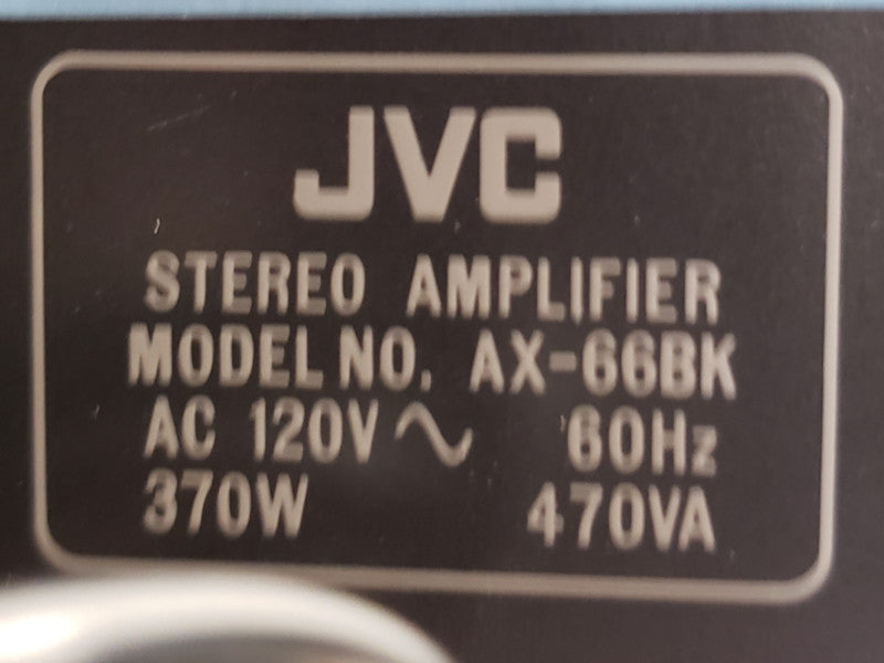 JVC TD-W118BK Double Cassette Deck Player Recorder Black Deck For Parts