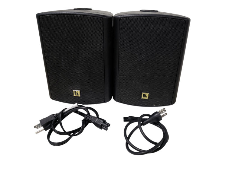 Pair of Kramer TAVOR-5 On-Wall 2-Way Powered Speakers/Black/Pair