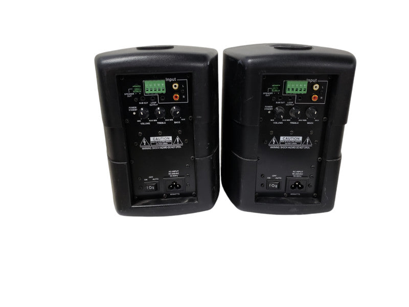 Pair of Kramer TAVOR-5 On-Wall 2-Way Powered Speakers/Black/Pair