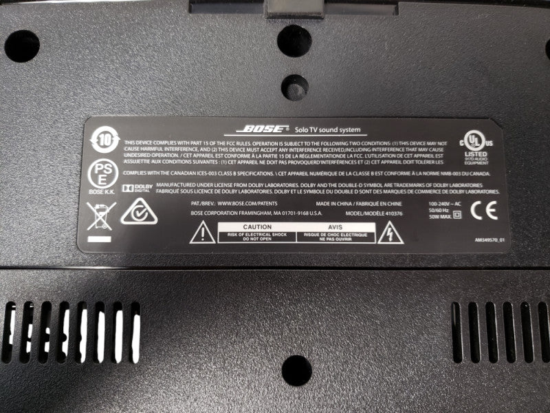 Bose Solo TV Sound System Model 410376 | For Parts