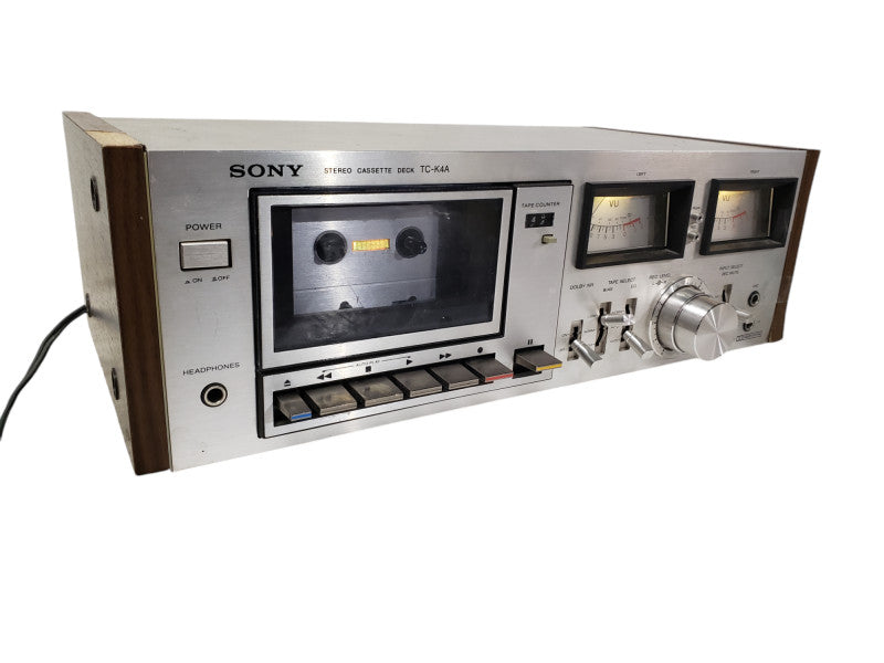 SONY TAPECORDER TC-K4A Stereo Cassette Deck Silver