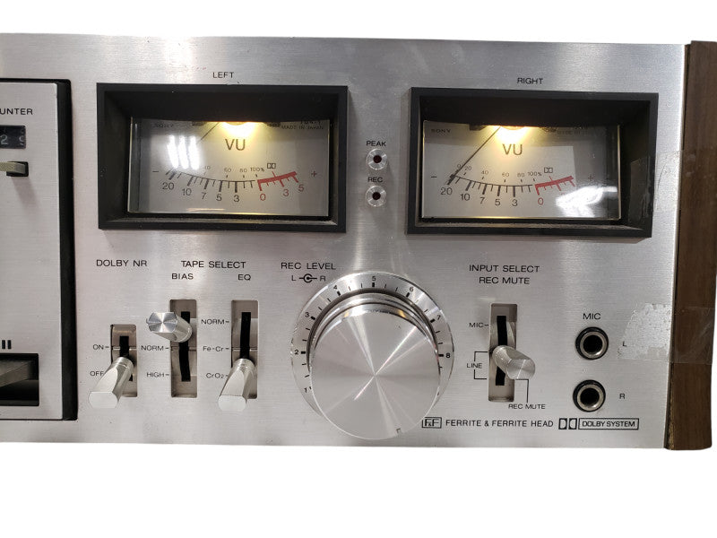 SONY TAPECORDER TC-K4A Stereo Cassette Deck Silver
