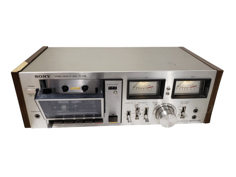 SONY TAPECORDER TC-K4A Stereo Cassette Deck Silver