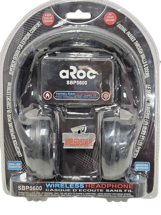 New AROC SBP-5600 Wireless Headphone _