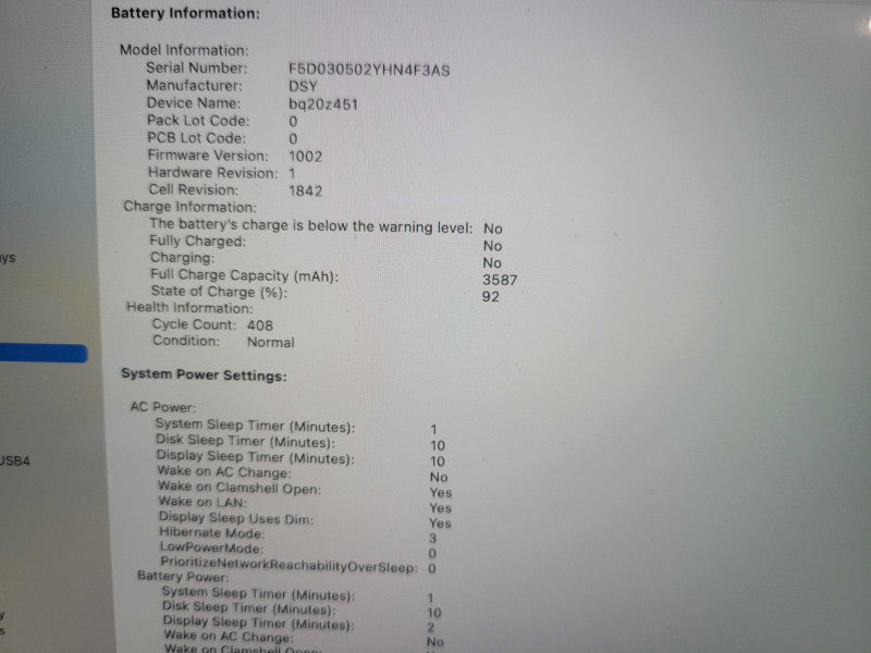 Apple Macbook Air 2020 13" 4-Core i5-1030NG7 @ 1.1GHz 8GB DDR4 500GB SSD !