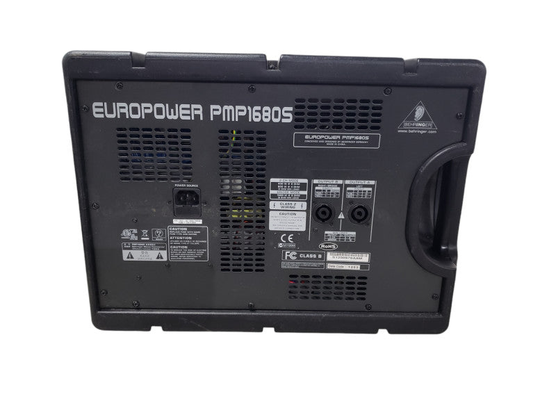 Behringer EuroPower PMP1680S 10 Channel 1600W Powered Mixer | For Parts|READ