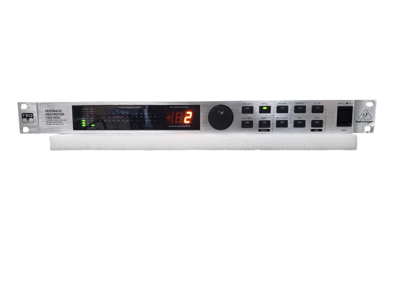 Behringer Automatic and Ultra-Fast Feedback Destroyer Preametric EQ FBQ1000 Q W/ Rack Mount