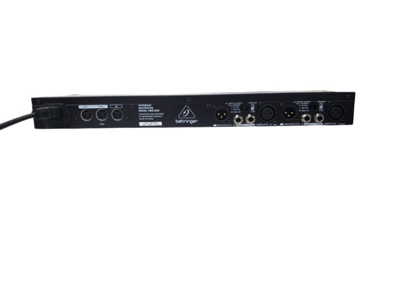 Behringer Automatic and Ultra-Fast Feedback Destroyer Preametric EQ FBQ1000 Q W/ Rack Mount
