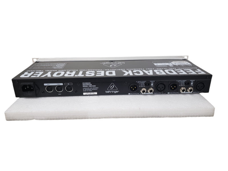 Behringer Automatic and Ultra-Fast Feedback Destroyer Preametric EQ FBQ1000 Q W/ Rack Mount