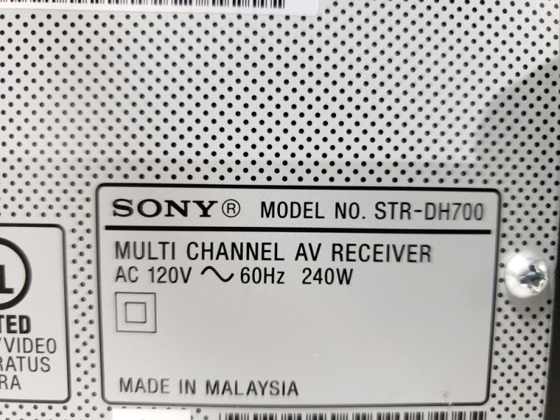Sony STR-DH700 Home Theater AV HDMI Surround Sound Stereo Receiver