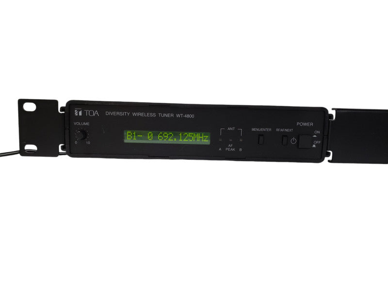 TOA Diversity Wireless Tuner WT-4800 W/ Power Adapter and Rack Mount