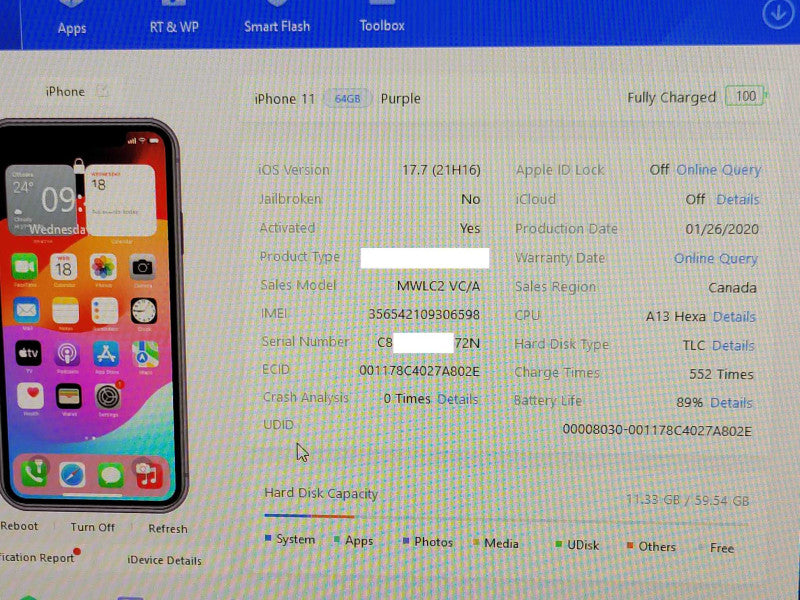 Apple iPhone 11 64GB UNLOCKED Please READ _