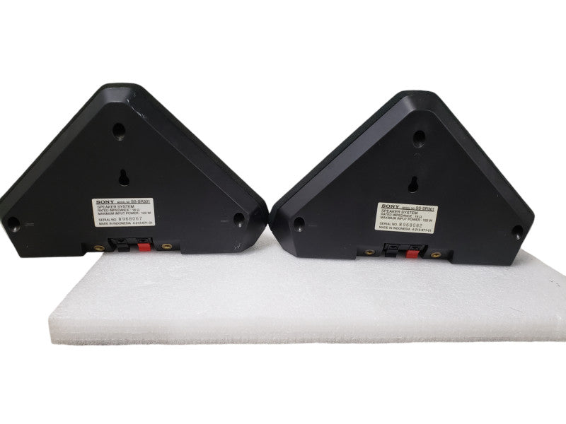 Pair of Sony SS-SR301 Surround Sound Pyramid Bookshelf Speakers 120W