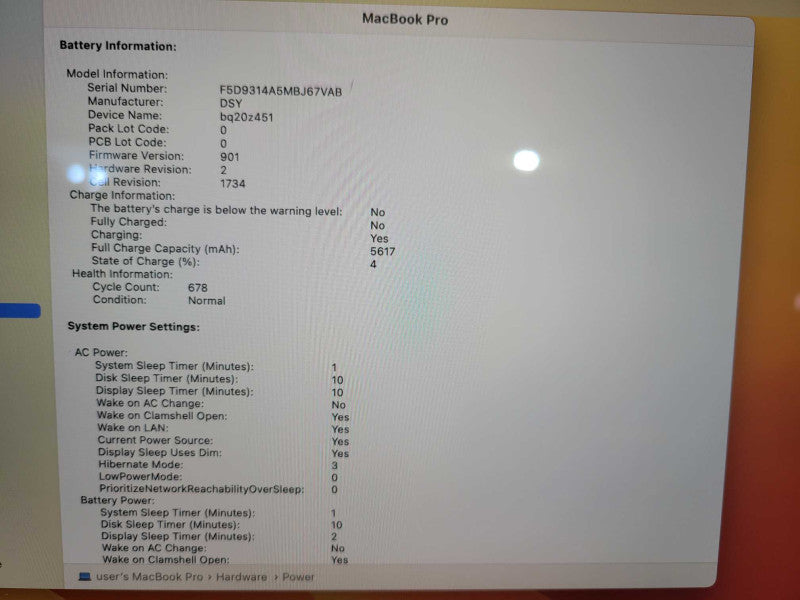 Apple Macbook Pro 2019 16" 6-Core i7-9750H @ 2.6GHz 32GB DDR4 250GB SSD  !