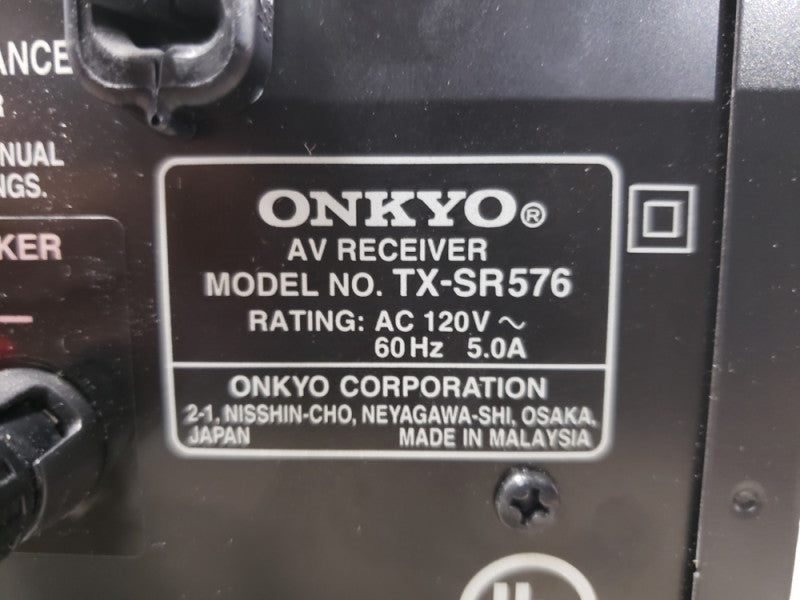 Onkyo TX-SR576 7.1-Channel AV Receiver| READ