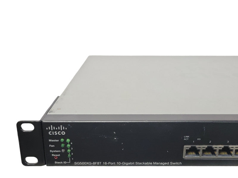 Cisco SG500XG-8F8T-K9 16 Port 10-Gig Stackable Managed Switch, READ _
