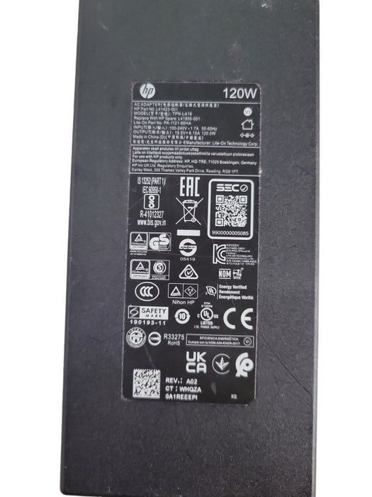 Genuine HP 120W AC Adapter Model TPN-LA18 P/N L56786-001 19.5V 6.15A Charger !