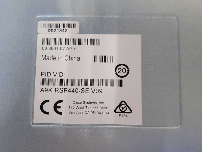 Cisco A9K-RSP440-SE V09 ASR 9000 Route Switch Processor 440 _