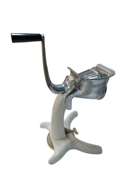 Vintage Wear-Ever Hand Wind Slicer with 5 Slice Shape Attachments  =
