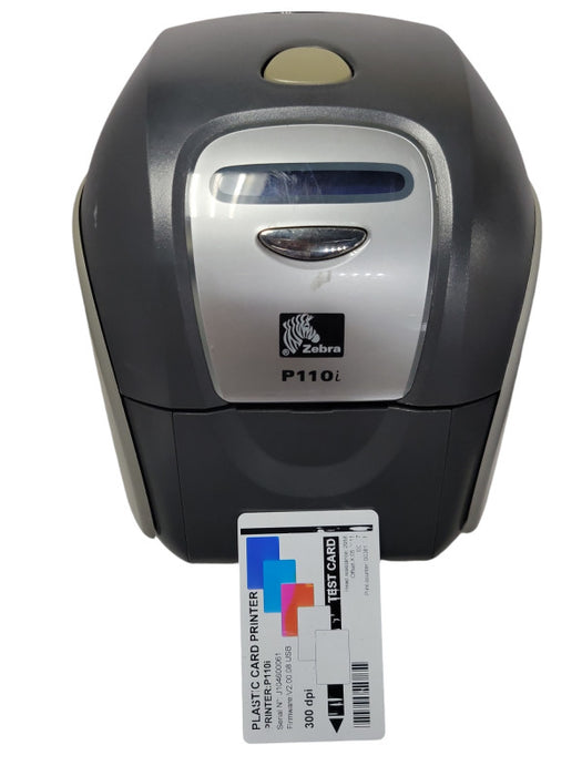 Zebra P110i ID Card Thermal USB Card Printer P110I-0000A-ID0 READ _