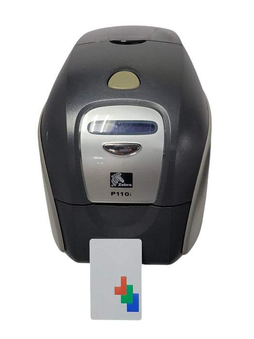 Zebra P110i ID Card Thermal USB Card Printer P110I-0000A-ID0 READ _