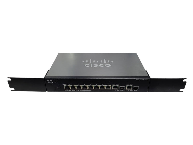 Cisco SF302-08P 8-Port 10/100 Small Business PoE Managed Switch w/ Rack Ears