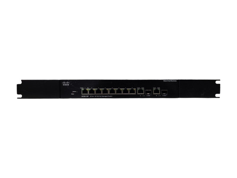 Cisco SF302-08P 8-Port 10/100 Small Business PoE Managed Switch w/ Rack Ears