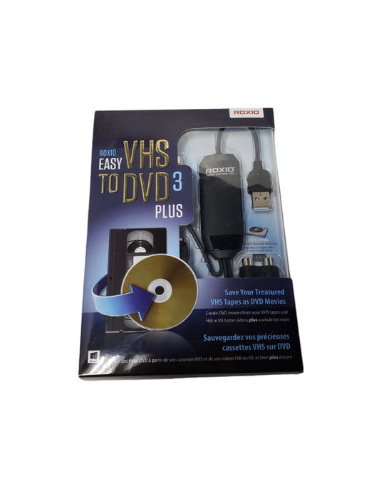 ROXIO Easy VHS to DVD 3 Plus Converter Audio Tapes to CDs Brand New