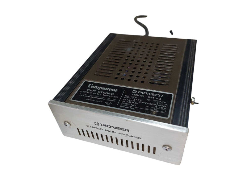 Vintage Pioneer Car Cassette Radio & Stereo Main Amplifier Model: GM-40 =