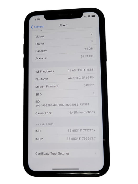 Apple iPhone XR 64GB UNLOCKED, READ  _