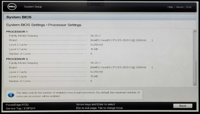 Dell PowerEdge R720 2U 16x2.5", 2x Xeon E5-2620 0 2.00GHz 6C, 32GB RAM