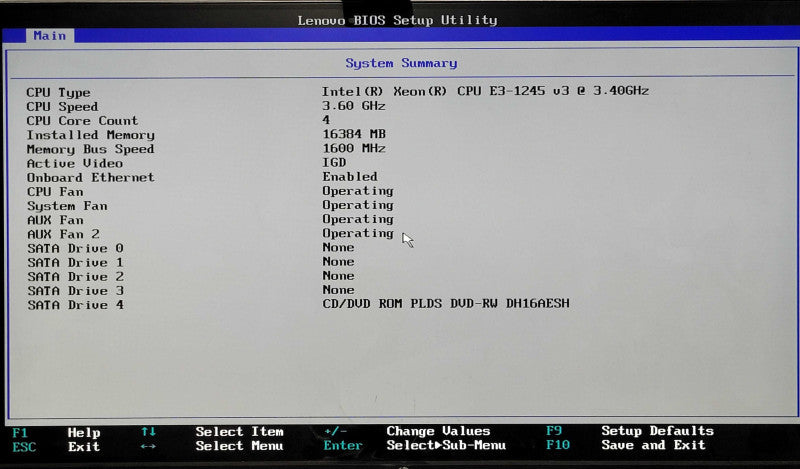 Lenovo ThinkServer TS440, Xeon E3-1245 v3 3.40GHz, 16GB RAM, 4x 2TB SAS