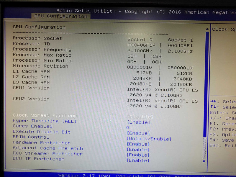 Supermicro X10DDW-i 1U | 2x Xeon E5-2620 v4 @ 2.10GHz, No Ram, 1x PSU Q