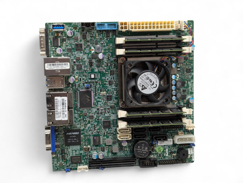 Supermicro A1SRI-2758F Motherboard with 32GB RAM Please READ  -