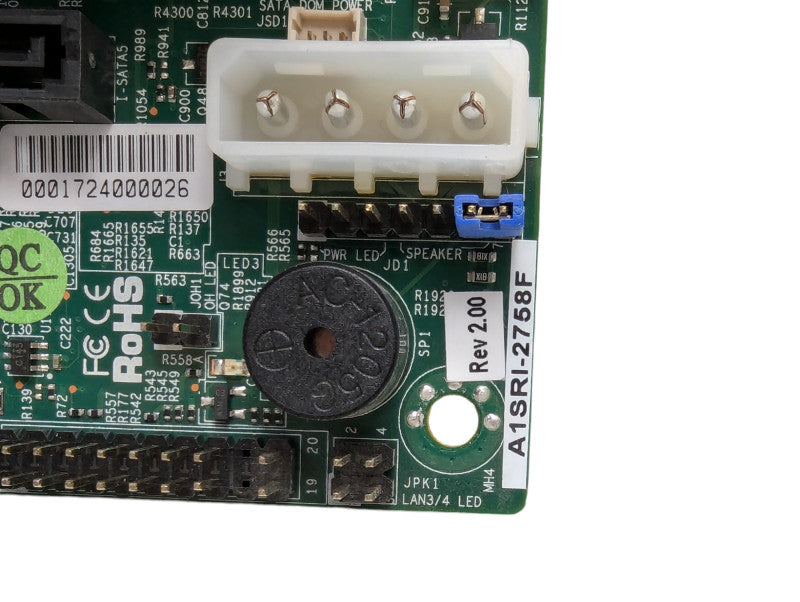 Supermicro A1SRI-2758F Motherboard with 32GB RAM Please READ  -