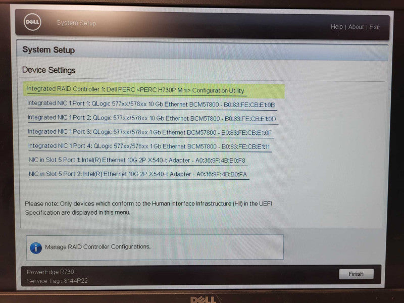 DELL PowerEdge R730 2x E5-2640 v3 @ 2.6GHz 32GB RAM H730P Mini 2x PSU 2.5"  $