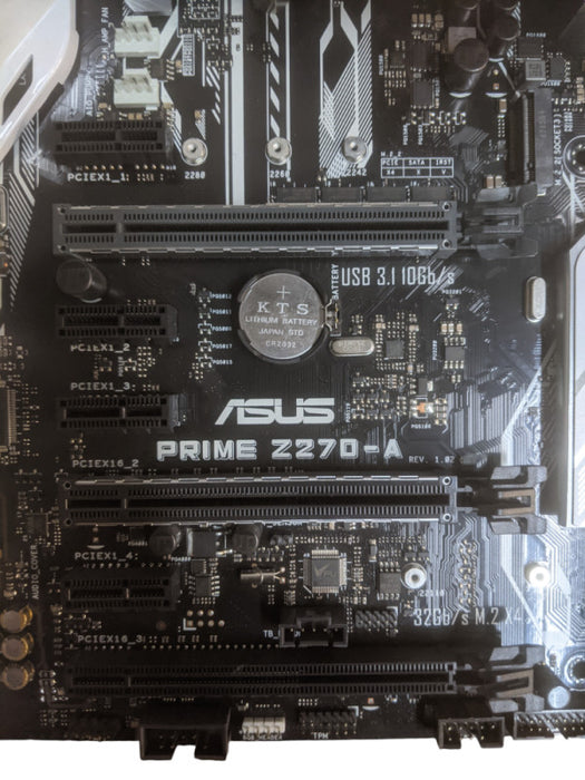 Asus Prime Z270-A Motherboard | Core i5-6600k | 16GB DDR3 | 2xM.2 Slots, I/O Shield
