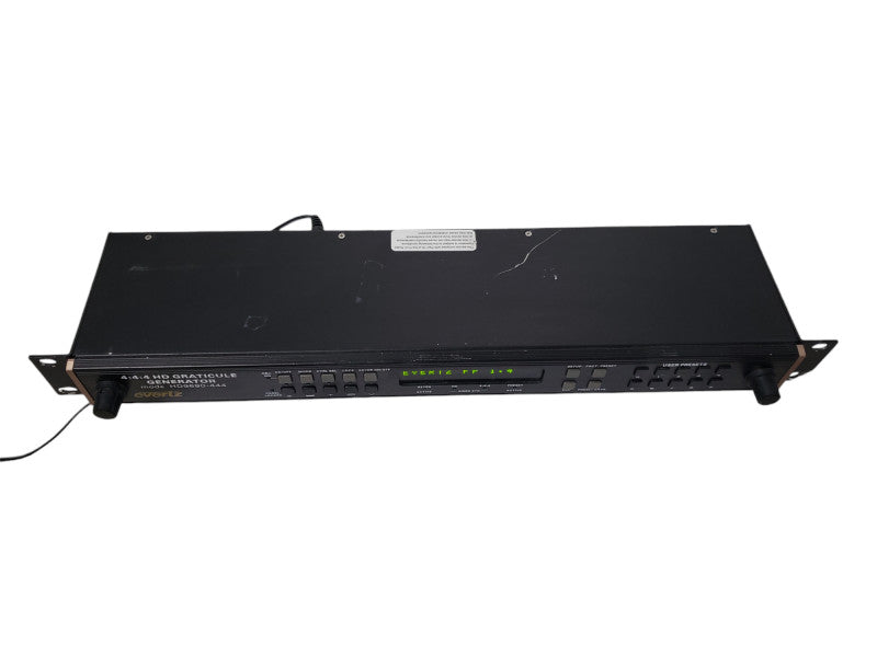 EVERTZ GRATICULE GENERATOR Model: HD9690 4:4:4:4 9000RCP-X1