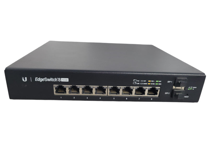 Ubiquiti Networks EdgeSwitch 8-Port 150W PoE Ethernet Switch (ES-8-150W) !