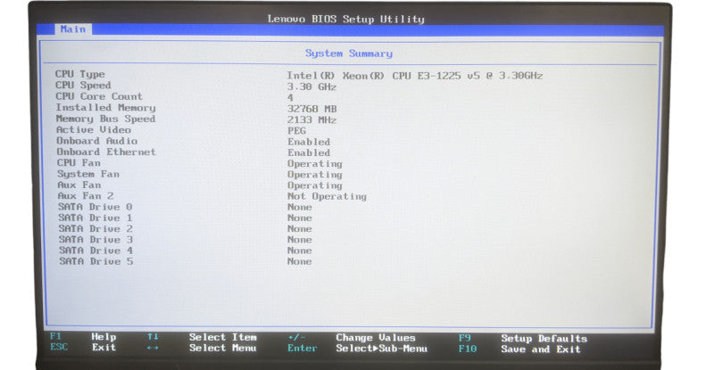 Lenovo ThinkServer TS150 Workstation | Xeon E3-1225 V5 | 32GB DDR4 | No HDD