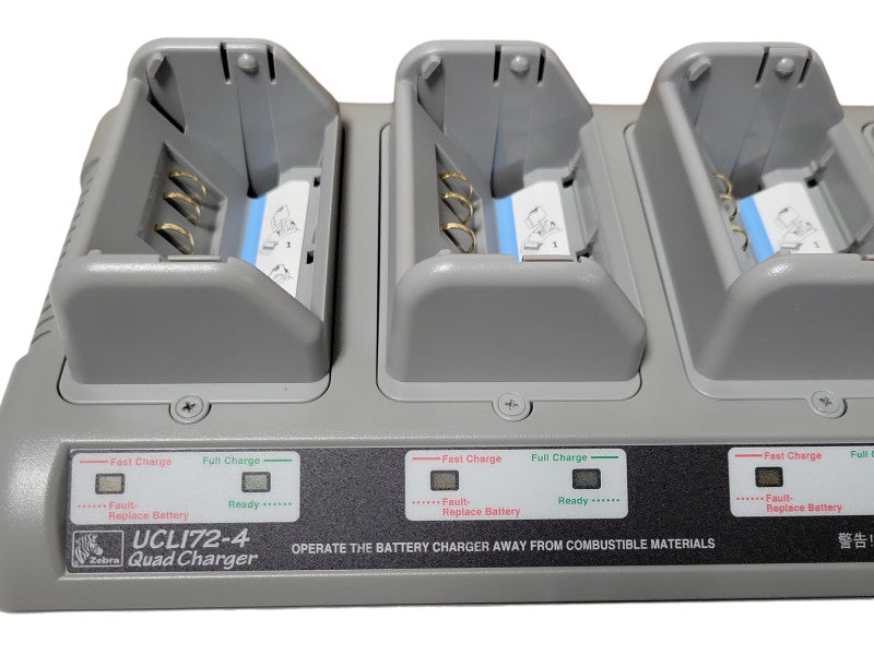 Open-Box Zebra UCLI72-4 Quad Battery Charger AT16305-8 with Power Adapter _