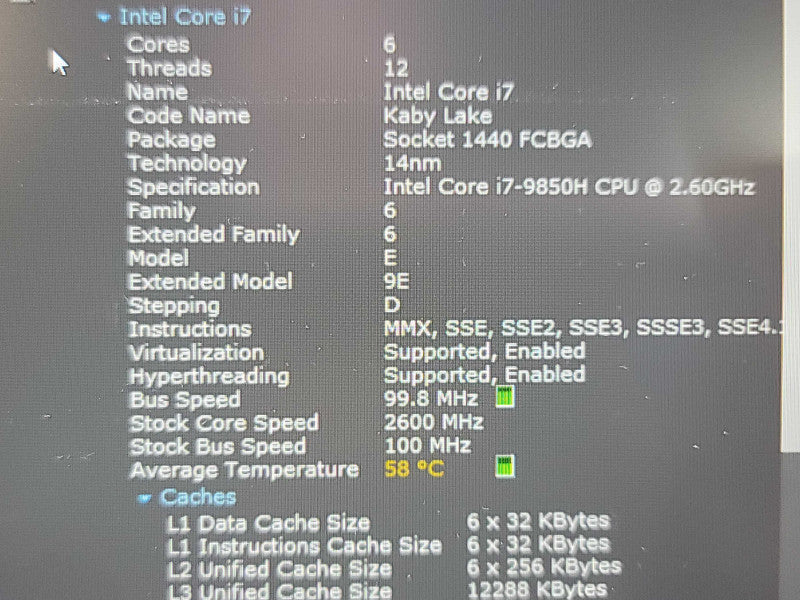 Dell Latitude 5501| i7-9850H| 16GB DDR4| 256GB SSD READ  β Lap200
