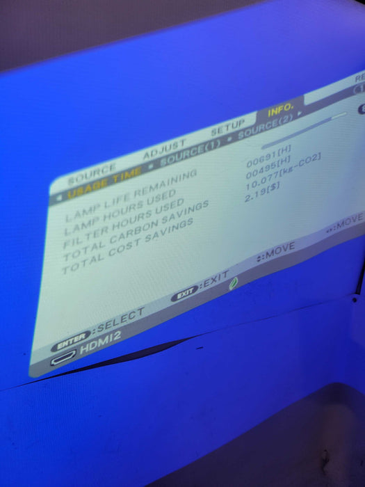 NEC NP-UM351W WXGA UST 3500 Lumen Projector 691 Used Hours !