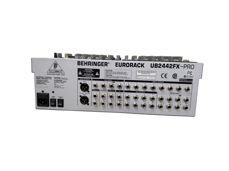 Behringer Eurorack UB2442FX-Pro 24 Bit Multi-FX Processor Line Mixer